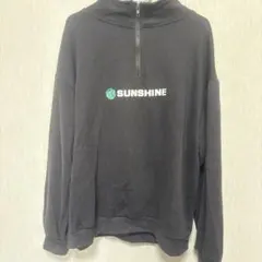 SUNSHINE ダークグレー ハーフジップ スウェット