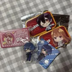 カラフルピーチ アクリルキーホルダー＆缶バッジセット