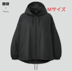 新品タグ付き◆ポケッタブルUVカットオーバーサイズパーカー 黒　Mサイズ