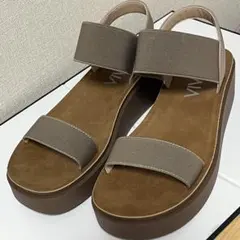 ヴィヴィアン 厚底 コンフォート バックバンド ゴムサンダル モカ M 23.5