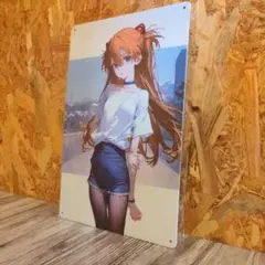 エヴァンゲリオン アスカ ブリキ看板 インテリア