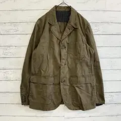 ofton ミリタリージャケット カーキ 46 L相当 秋冬 大人カジュアル