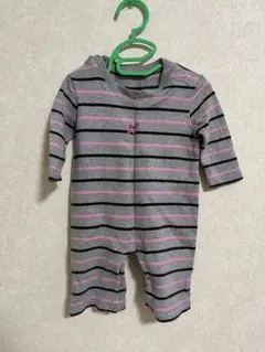 ROXY ストライプロンパース Sサイズ