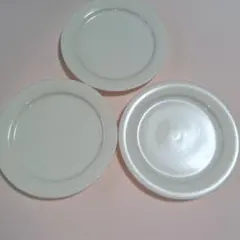 Yamaka ヤマカ 白いお皿 レトロ　✤3枚セット　16cmのサムネイル
