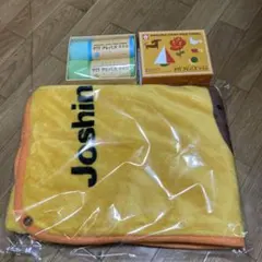 Joshin クレパス柄ブランケットとタオルセット