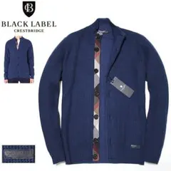 新品 M ブラックレーベル クレストブリッジ 羊毛ジャケット ニットカーディガン
