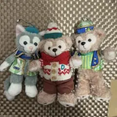 ぬいぐるみバッジ ダッフィー シェリーメイ ベリーメリースノータイム