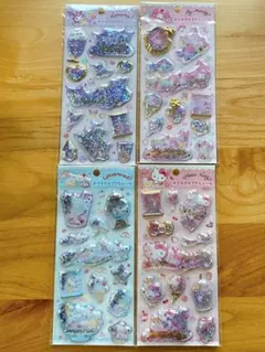 サンリオ キラキラカプセルシール 全4種セット キティ シナモロール マイメロ
