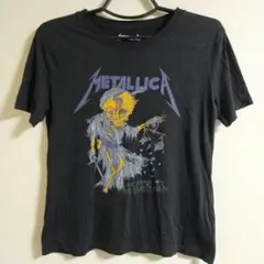 美品　METALLICA メタリカ　スカル　天秤 Ｔシャツ　GU　Mのサムネイル