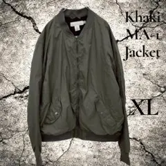 H&M カーキ MA-1 フライトジャケット XL ブルゾン 00s Y2Kのサムネイル