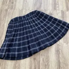 130 スカート　チェック　黒　しまむら　GU ユニクロ