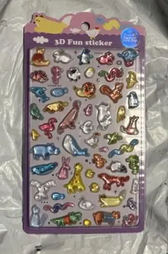 ボンボンドロップシール　動物　海 猫 犬 ライオン アシカ イルカ ゾウ インコ