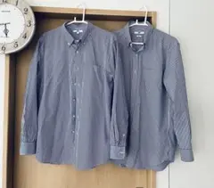 UNIQLO ストライプシャツ　ワイシャツ　2枚セット　XL 長袖