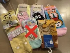 【まとめ売り】キャラクターキッズ靴下 ソックス 6足セット