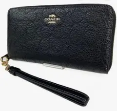 COACH ロング ジップ アラウンド ウォレット・シグネチャー CCL35