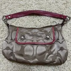 Coach ショルダーバッグ ベージュ ピンク