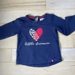 ハートプリント長袖Tシャツ