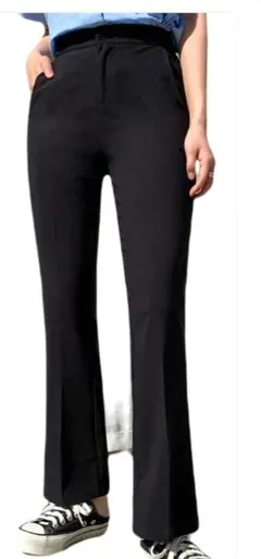 ベルボトム カジュアルパンツ