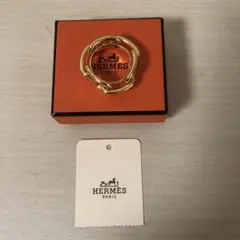 HERMES（エルメス） エルメス シェーヌダンクル ゴールド スカーフリング