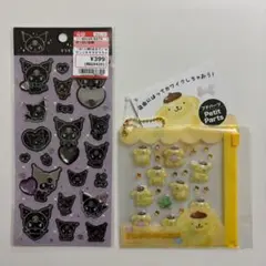 【正規品】サンリオ プチパーツ キラキララインストーンシール 2点セット