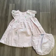 Jacadi りんご ワンピース ピンク 12mのサムネイル