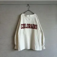 《JOURNAL STANDARD relume》☆クラックロゴスウェット 白色