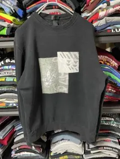 グラフィックプリント ブラック スウェット　H&M