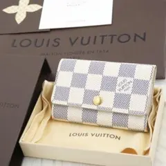 未使用品　箱付き　LOUIS VUITTON キーケース　ダミエ　アズール