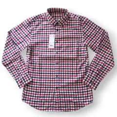 UNIQLO ユニクロ フランネル チェック ボタンダウン シャツ 赤