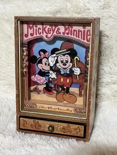 ミッキーマウス　ディズニーランド 記念 オルゴール　アンティーク　訳あり