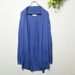 良品❤ グローブ（M）ブルー ロングカーディガン 羽織