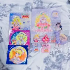 アイカツプラネット ハナ グッズ まとめ売り 缶バッジ 色紙 ファン証明