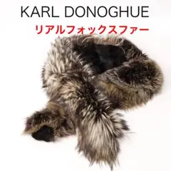 KARL DONOGHUE カールドノヒュー マフラー  茶 【古着】【中古】【送料無料】 中古・古着通販】Karl Donoghue (カールドノヒュー) レザーマフラー