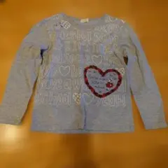 96.ＫＰ ニットプランナー　ハート刺繍 Tシャツ グレー 130