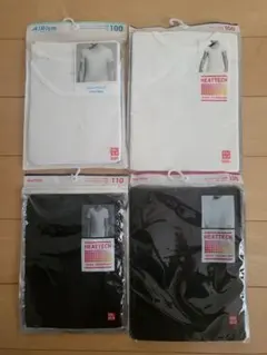 ユニクロ　HEATTECH・AIRism Tシャツセット 100・110cm