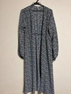 【美品】Ungrid 花柄 ロングワンピース マキシワンピース