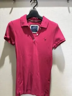 【アバクロ】 ポロシャツ 赤 Abercrombie & Fitch