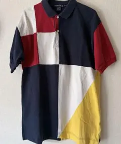 Nautica マルチカラー ポロシャツ Mのサムネイル