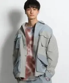 UNSTUDIED（niko and）パッチワークミリタリージャケット Lサイズ