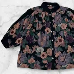 00's vintage 昭和レトロ 花柄ブラウス ヴィンテージ