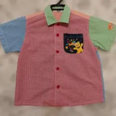 ミキハウス　半袖チェックシャツ　100センチ