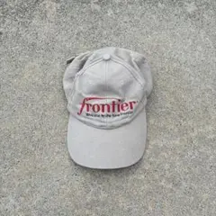 vintage made in usa cap ベージュカラー　frontire
