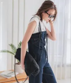 【極美品】神戸レタス　デニムオールインワン ブルー　ロングのサムネイル