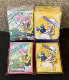 ポケモンカード リーリエ ナンジャモ セット デッキシールド デッキケース 4点