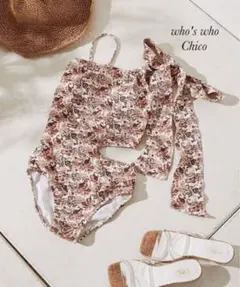 新品　who's who Chico 花柄ワンピース水着