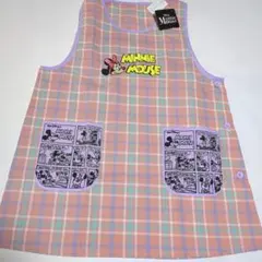 ミニーちゃんの保育士 エプロン チェック柄no17