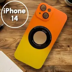 レンズ保護 iPhone14 ケース MagSafe対応 グラデーション