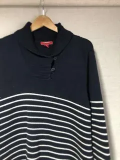 古着 ラルフローレン マリンニット ボーダーニット chaps コットンニット