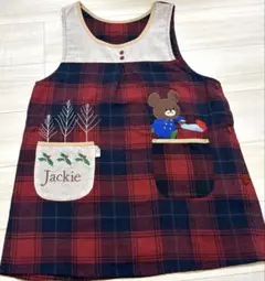 エプロン　くまのがっこう　Jackie 保育士