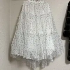 GU チュールスカート by rokh ホワイト 3XL